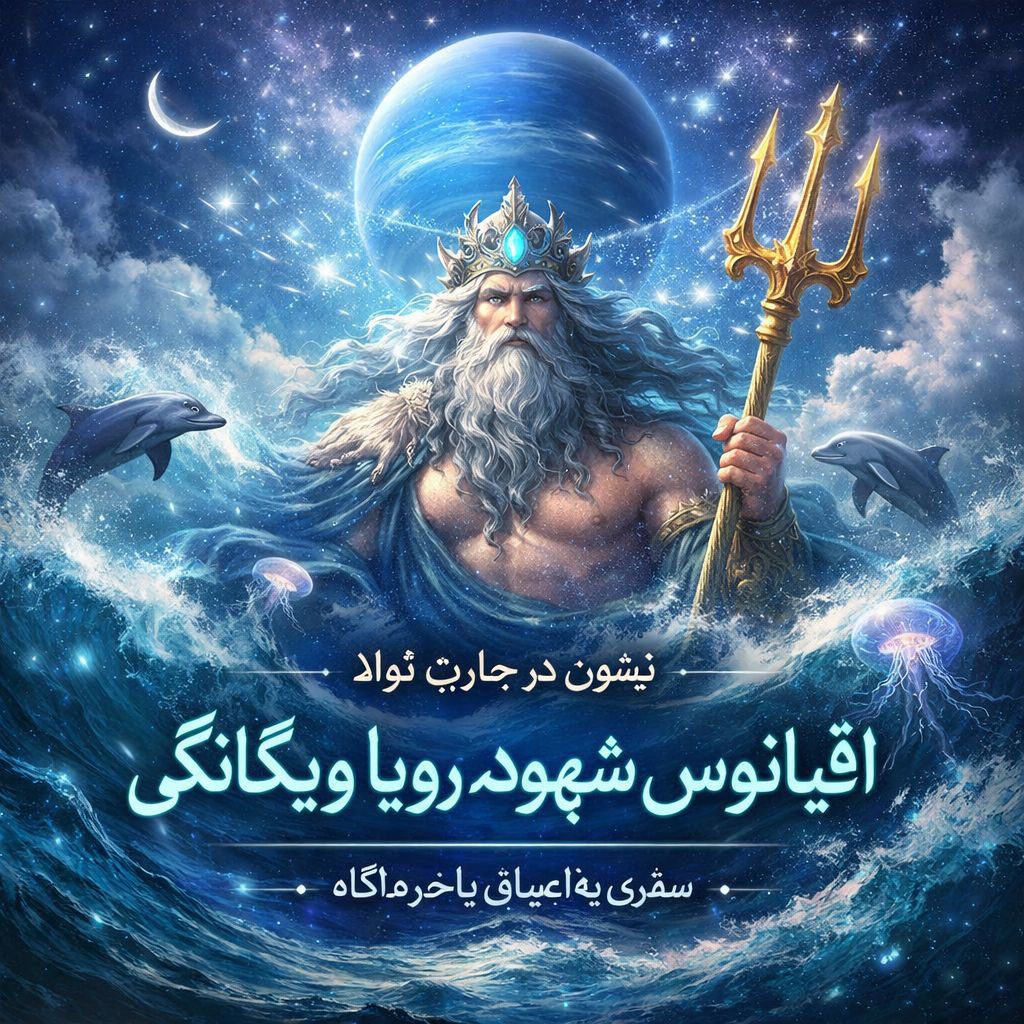 نقش نپتون در شخصیت | اقیانوس شهود، رویا و یگانگی در چارت تولد